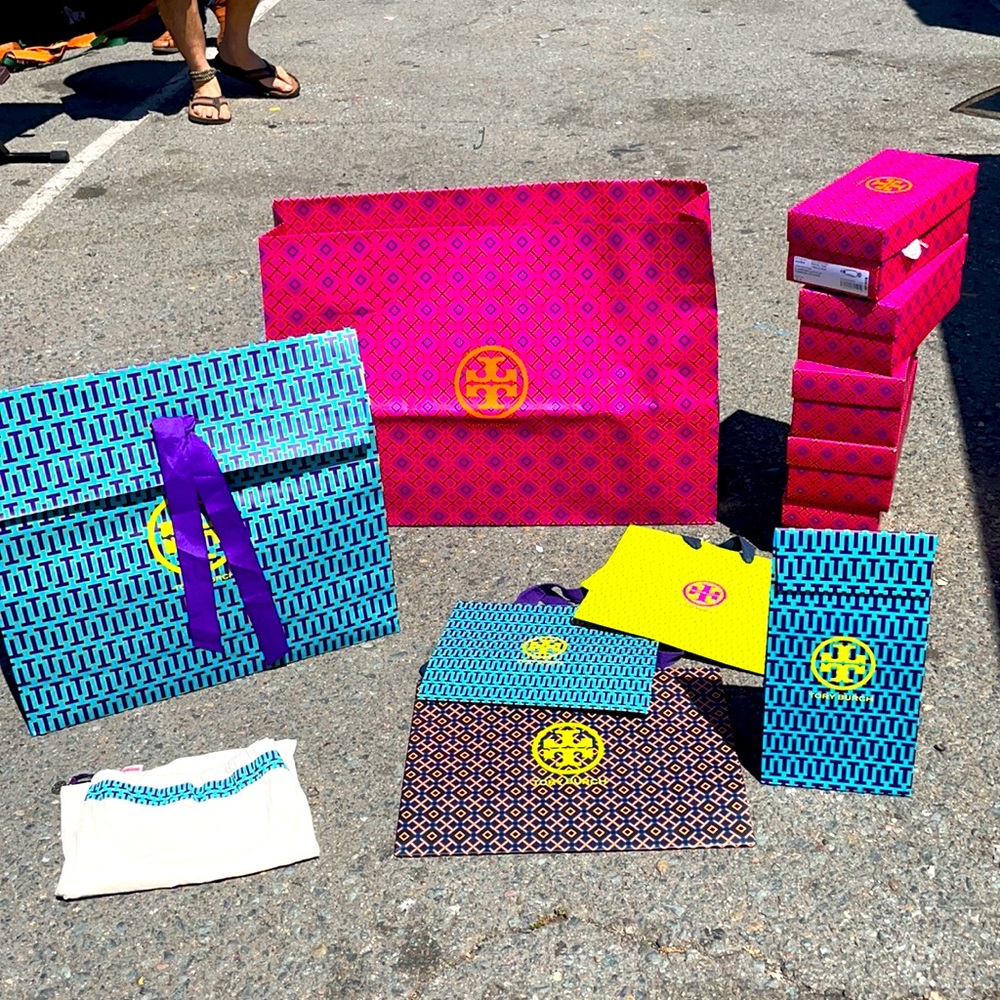 Empty boxes and bags